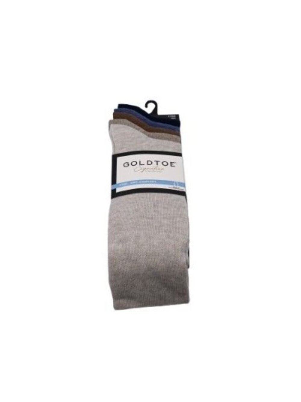 NIP Gold Toe Signatures 5 Pairs Crew Socks Multicolor Men's Shoe Size L 6-12.5